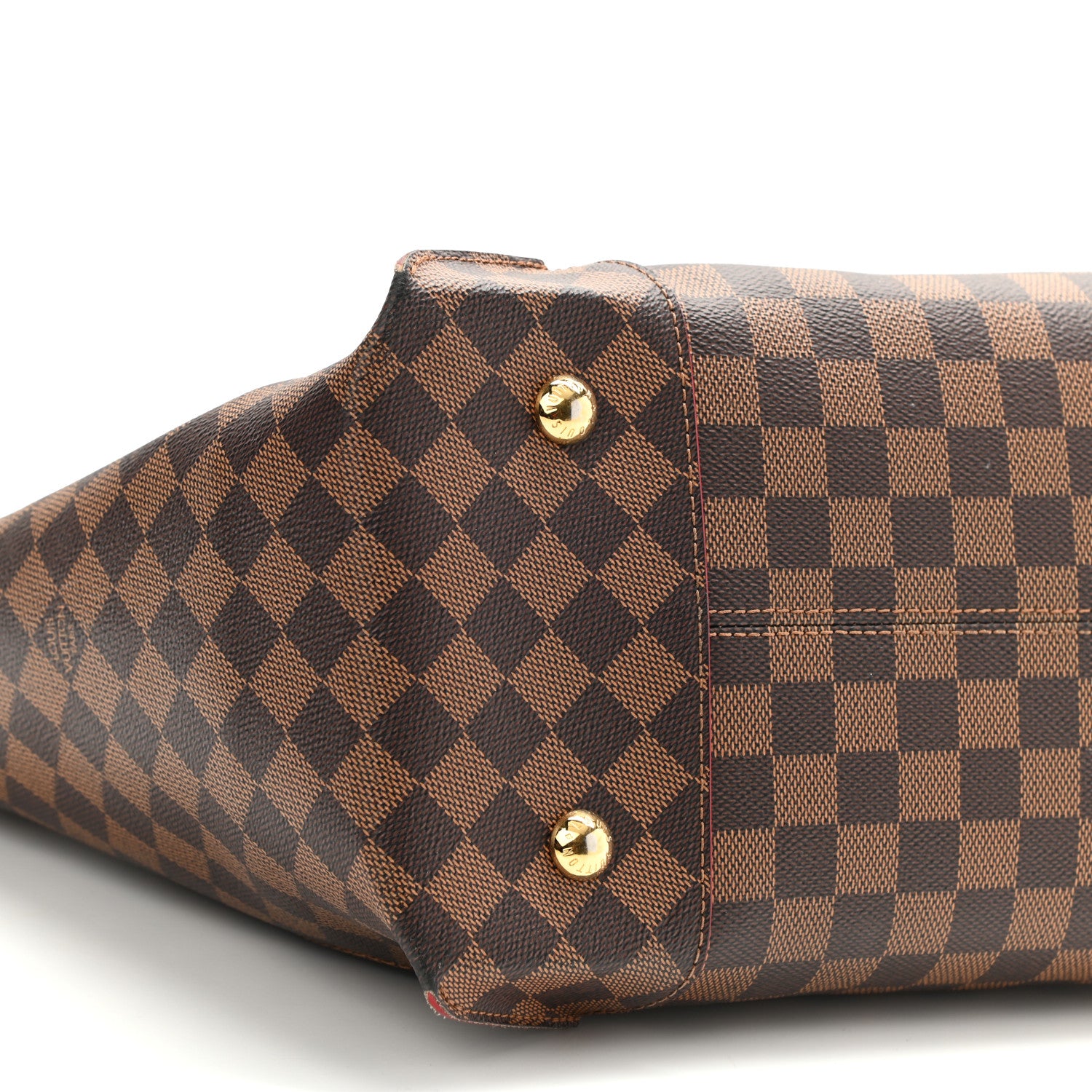 Louis Vuitton Damier Ebene Caissa Tote MM Cherry 10 of 11
