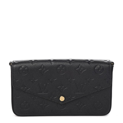 Louis Vuitton Empreinte Pochette Felicie Chain Wallet Black 1 of 6