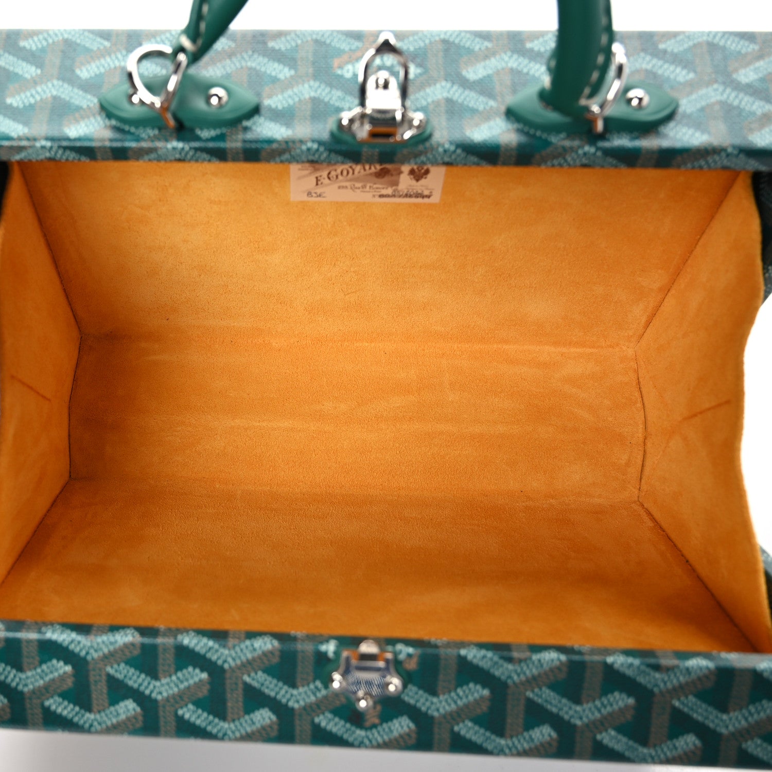 Goyard Goyardine Grand Hotel Trunk Bag Green 5 of 9