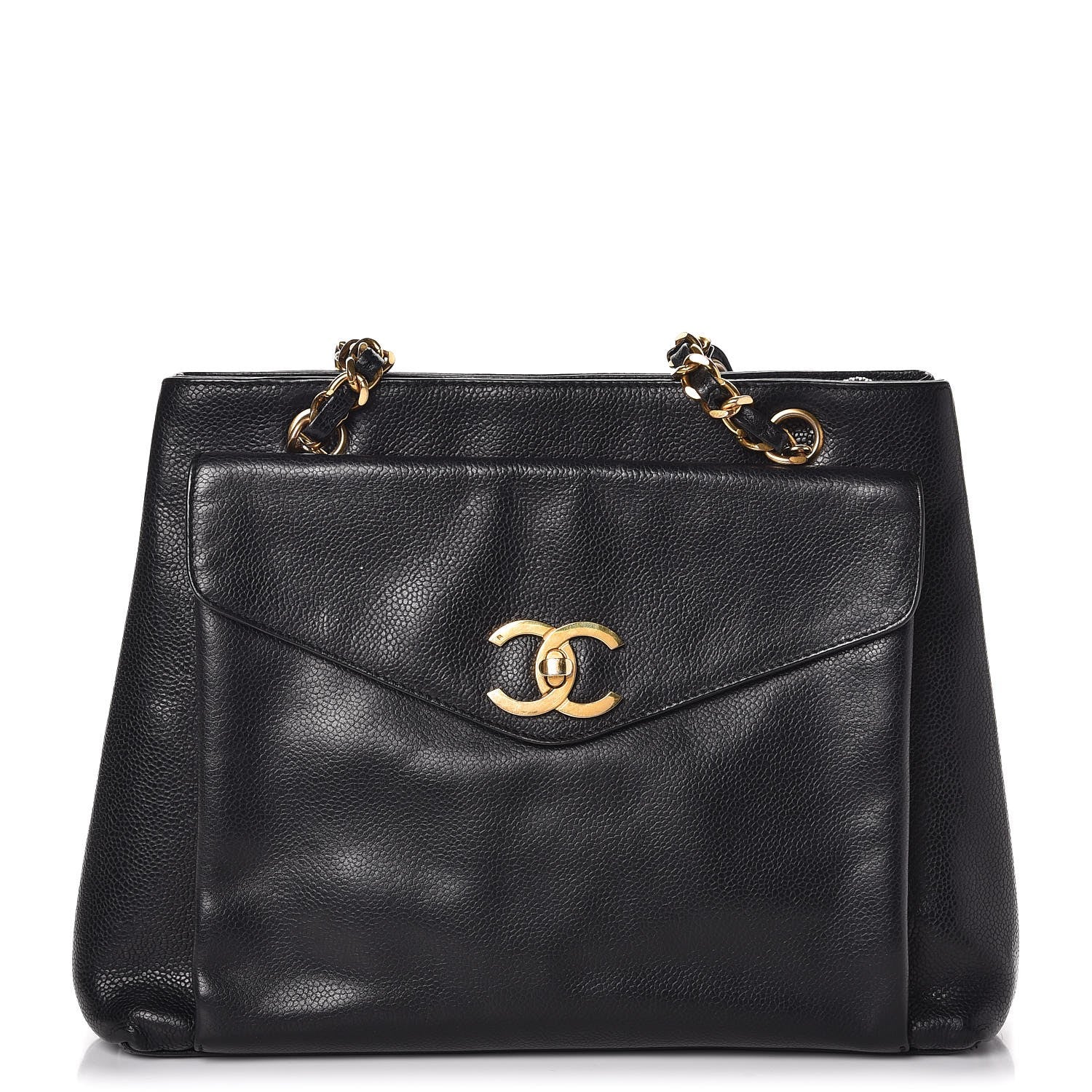 Chanel Caviar Flap Shoulder Bag Black 1 of 24