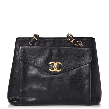 Chanel Caviar Flap Shoulder Bag Black 1 of 24