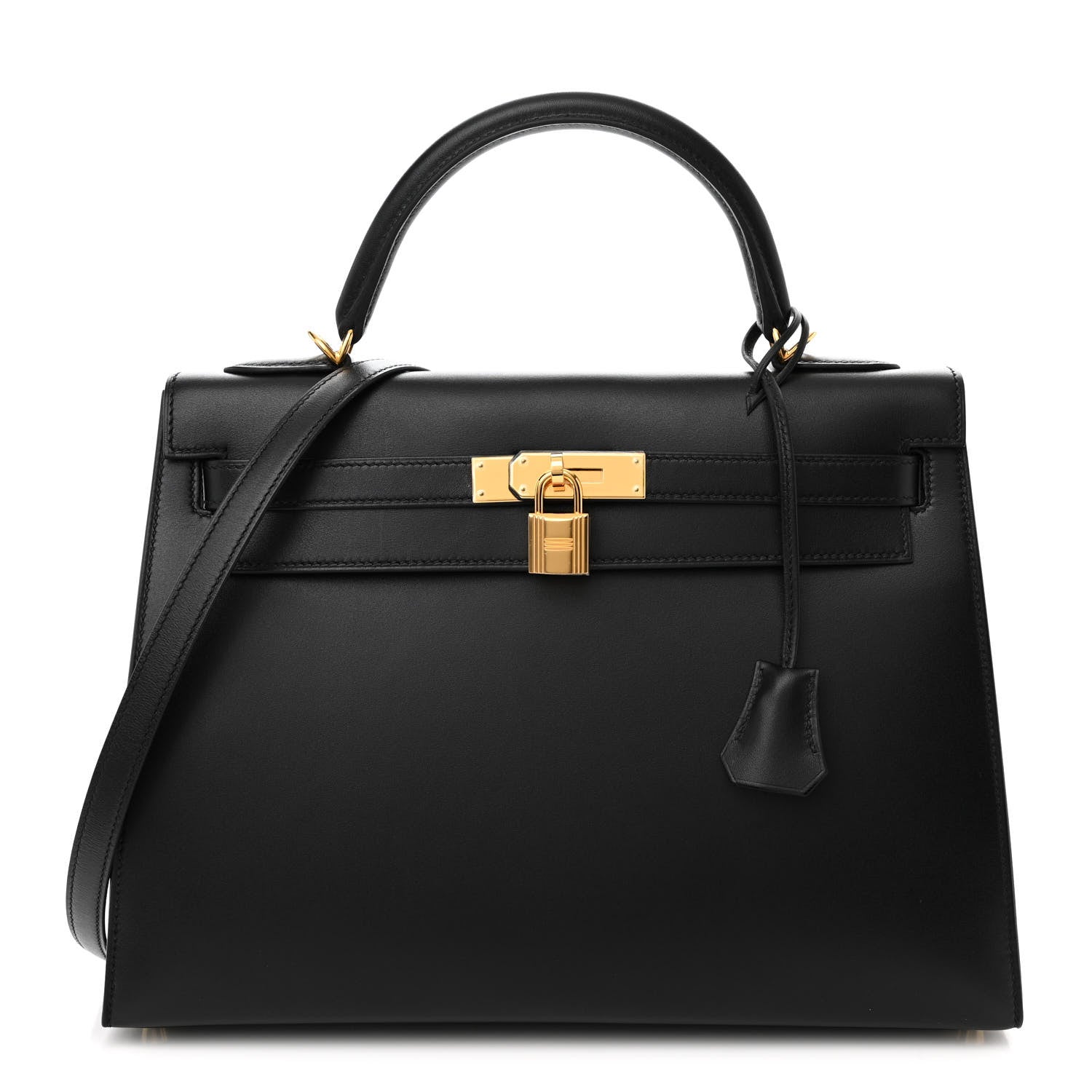 Hermes Tadelakt Kelly Sellier 32 Black 1 of 13