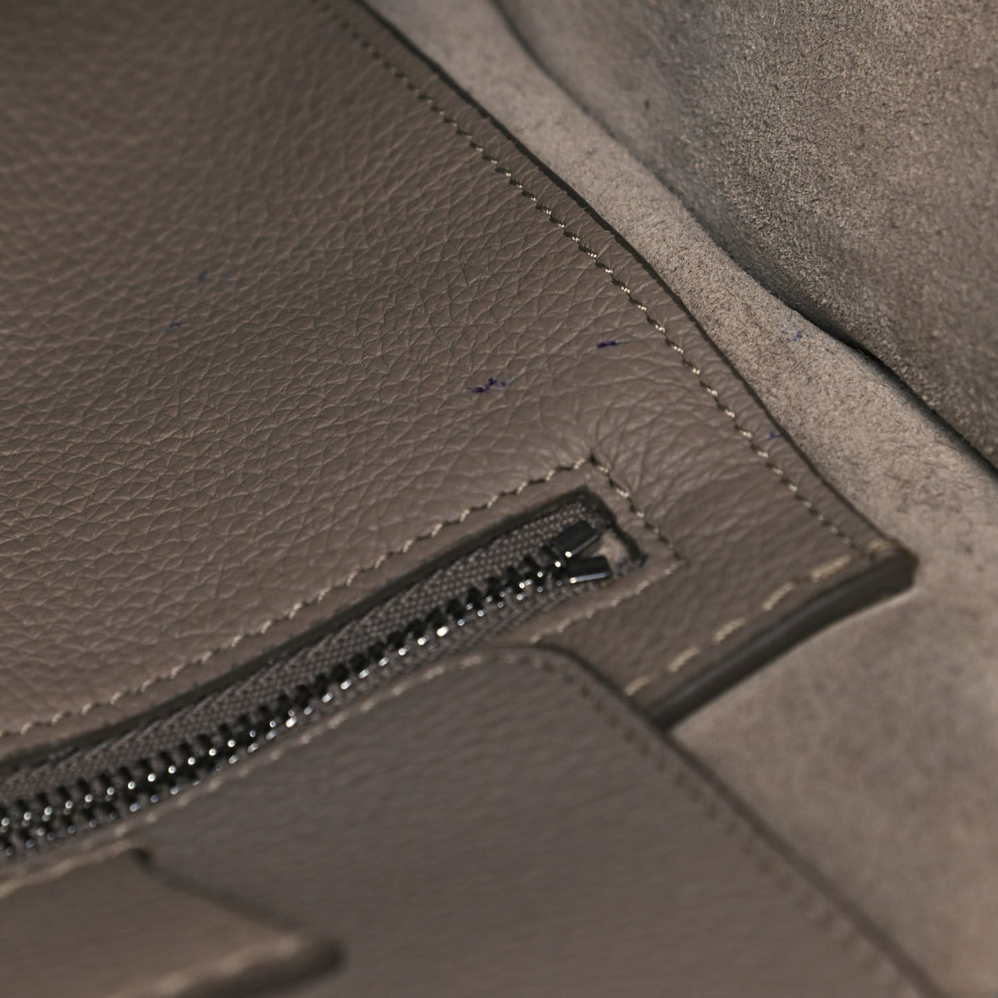 Supple Grained Calfskin Small Big Bag Light Taupe