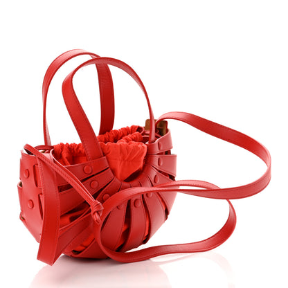Bottega Veneta French Calfskin Small Shell Bag Chili Tomato 3 of 9