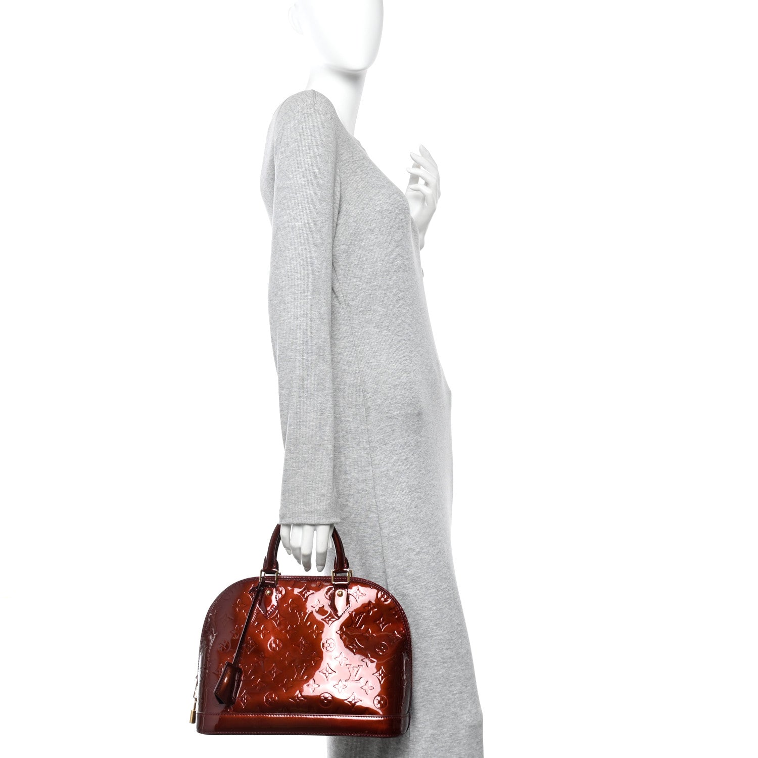 Louis Vuitton Vernis Alma PM Rouge Fauviste 2 of 10