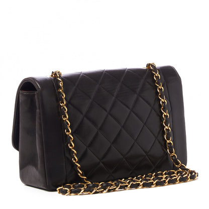 Chanel Lambskin Quilted Medium Single Flap Black 3 of 10