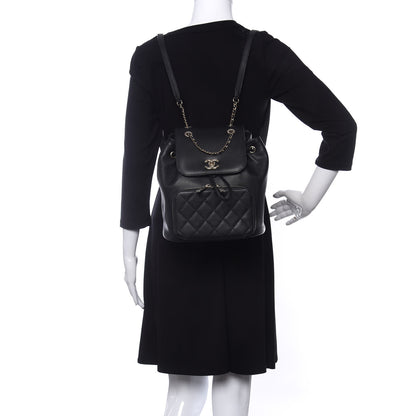 Chanel Caviar Quilted Business Affinity Backpack Black 2 of 10