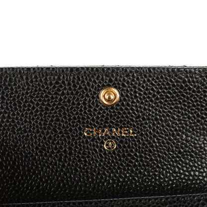 Chanel Caviar Quilted Flap Card Holder Black 5 of 8