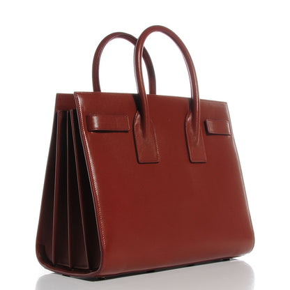 Saint Laurent Calfskin Small Sac De Jour Cognac 3 of 10