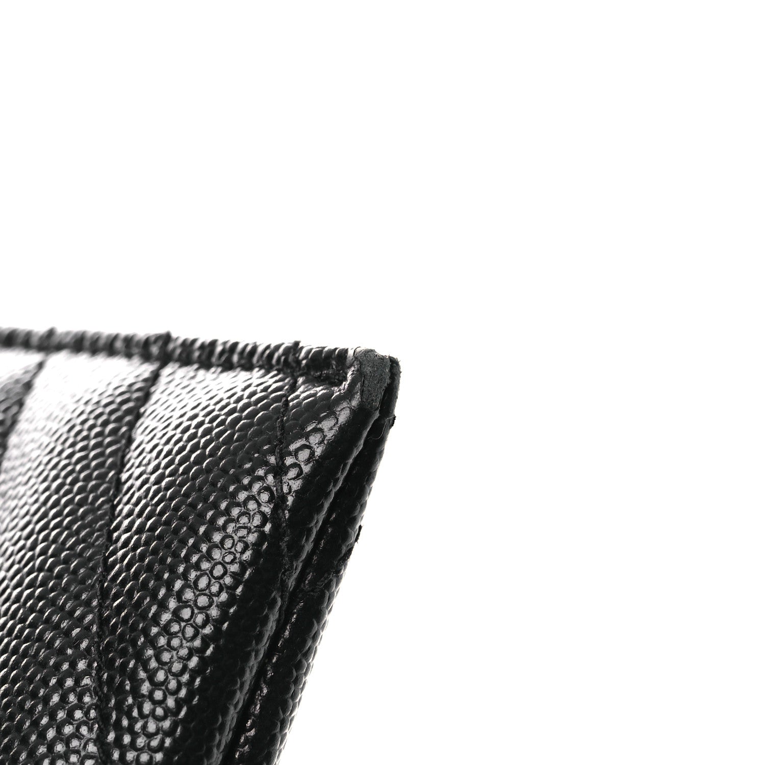 Saint Laurent Grain De Poudre Chevron Monogram Bill Pouch Black 11 of 12