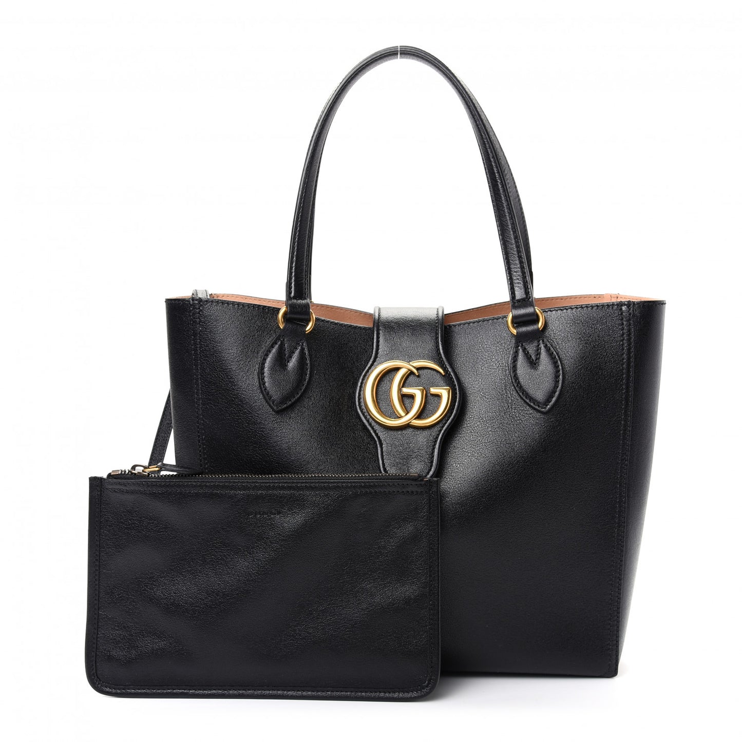 New Sakai Calfskin Lux Small Dahlia Tote Black