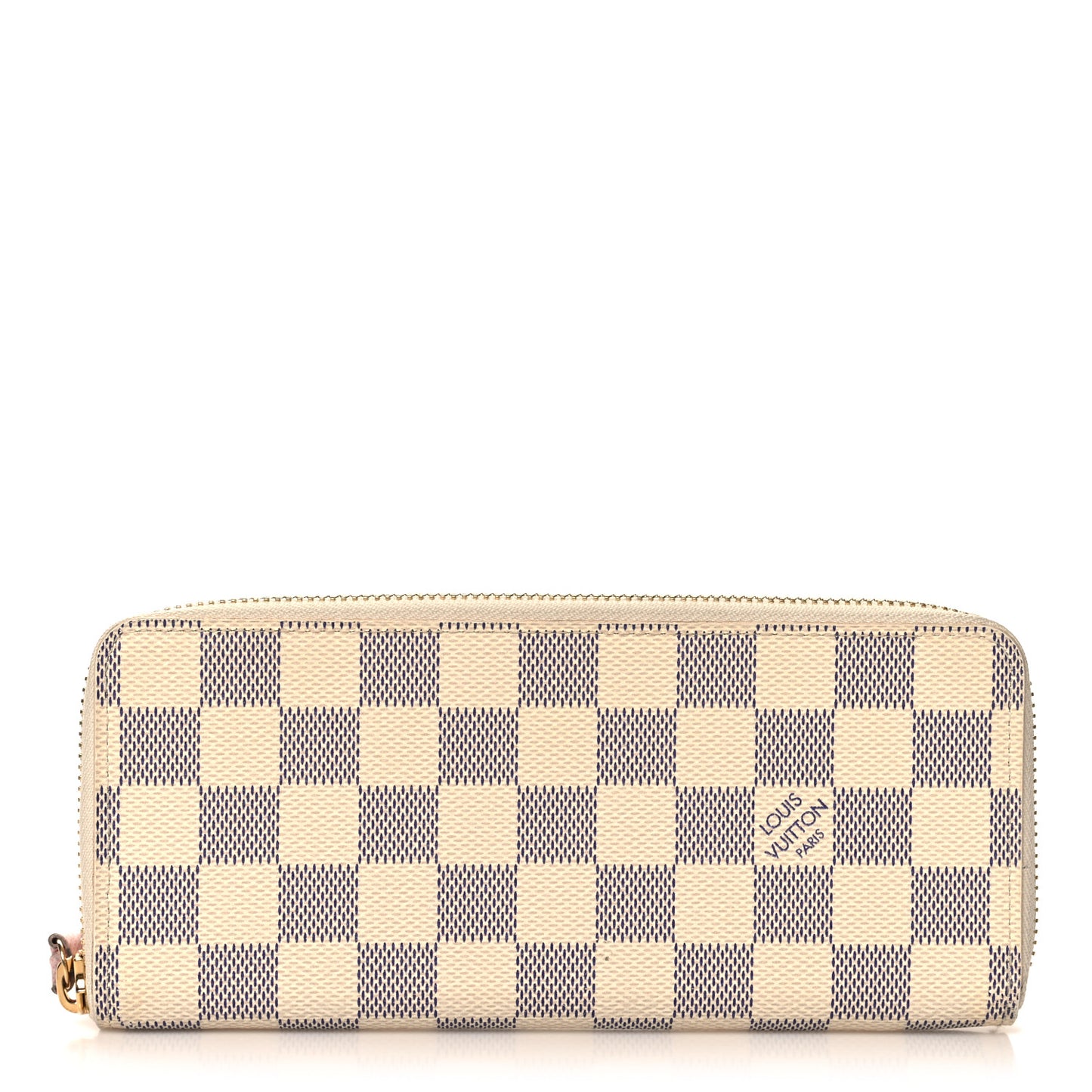 Damier Azur Clemence Wallet Rose Ballerine