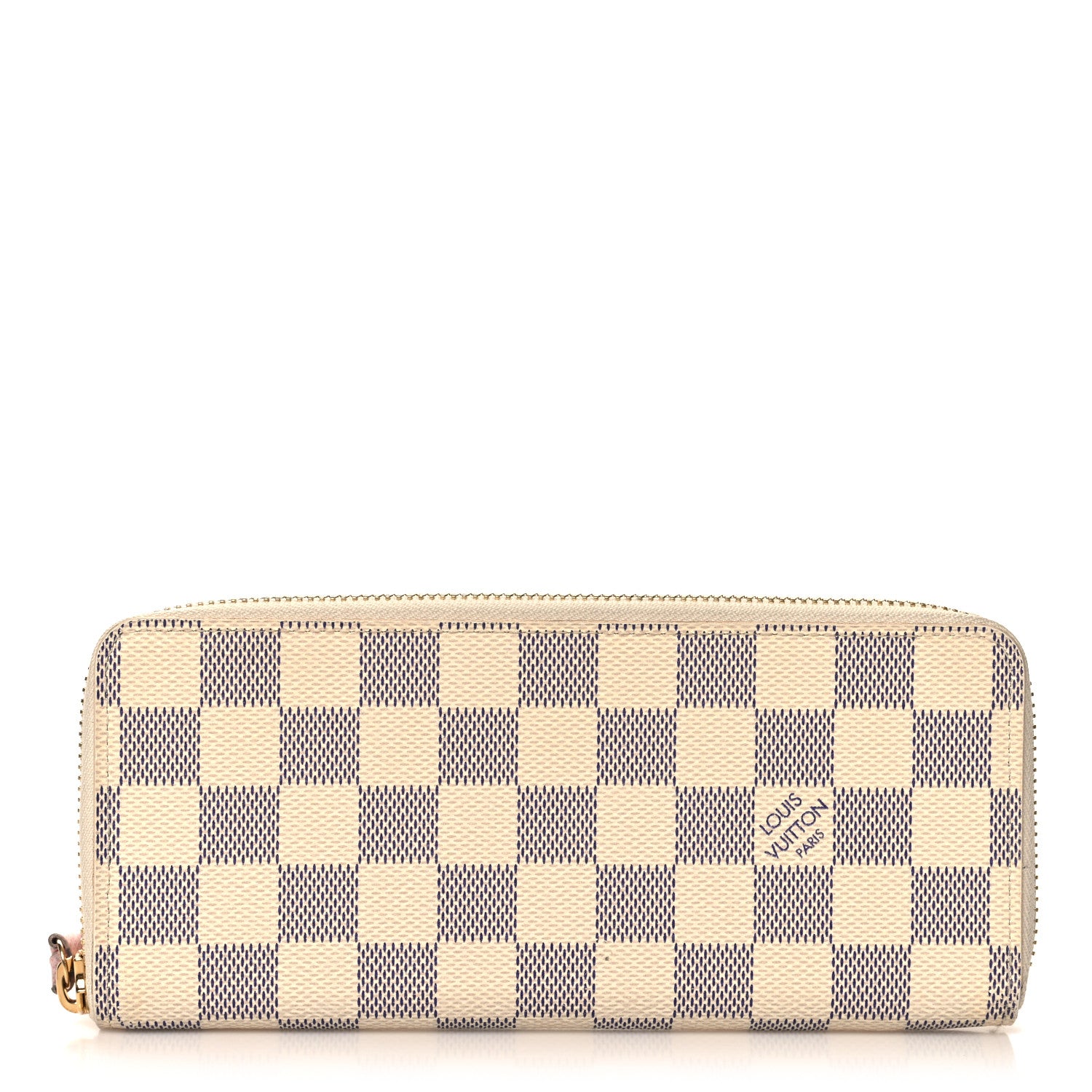 Louis Vuitton Damier Azur Clemence Wallet Rose Ballerine 1 of 7