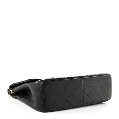 Chanel Caviar Quilted Jumbo Single Flap Black 4 of 10