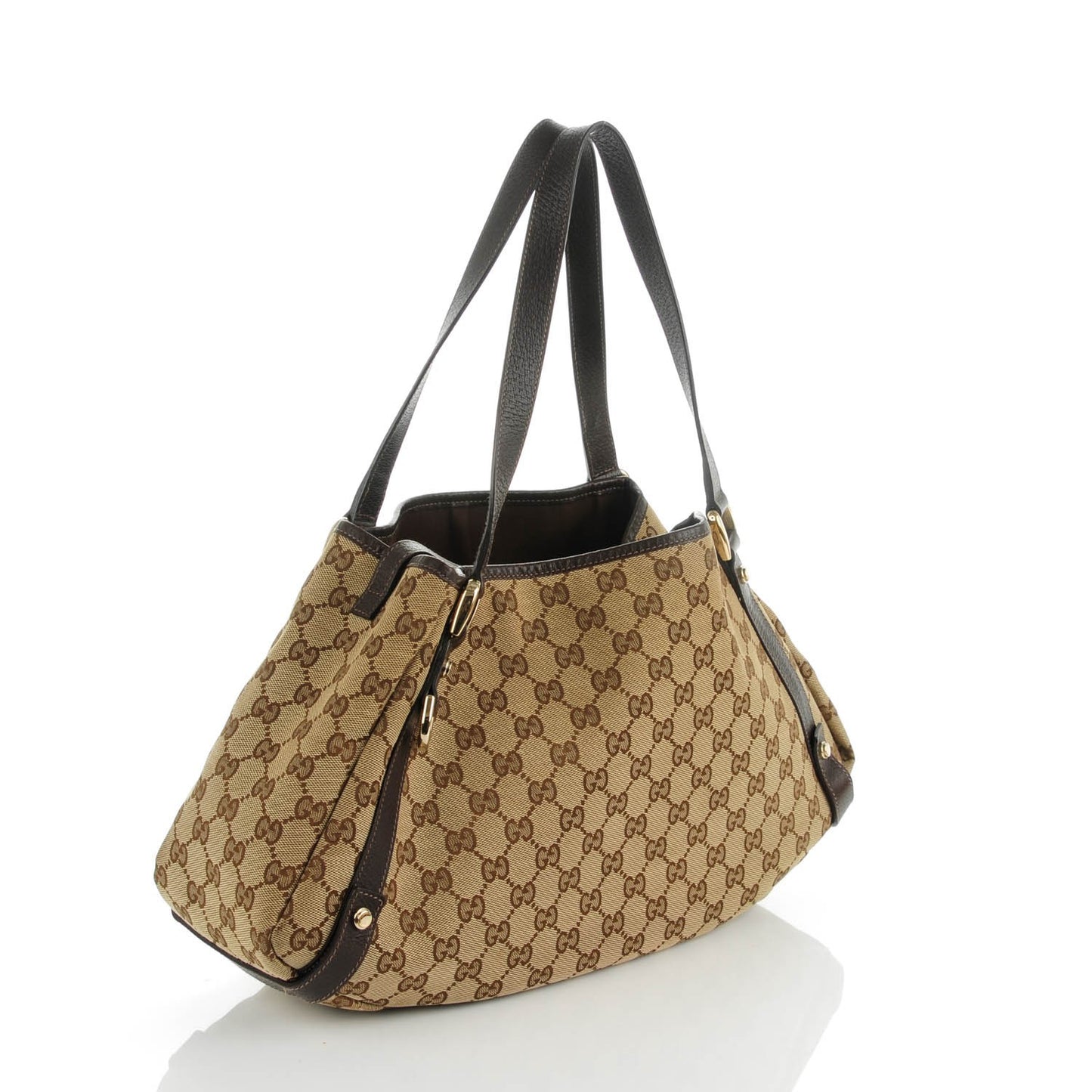 Monogram Medium Abbey Shoulder Bag Dark Brown