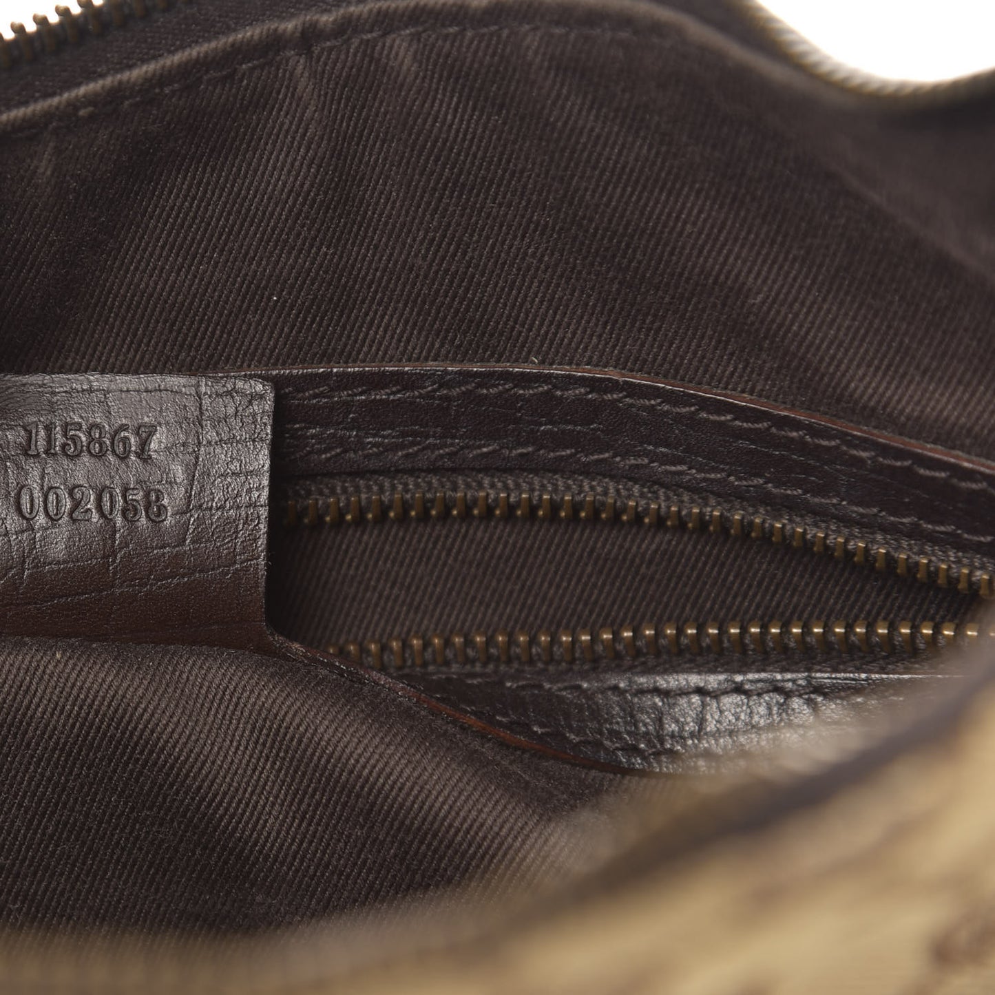 Monogram Medium Horsebit Chain Hobo Dark Brown