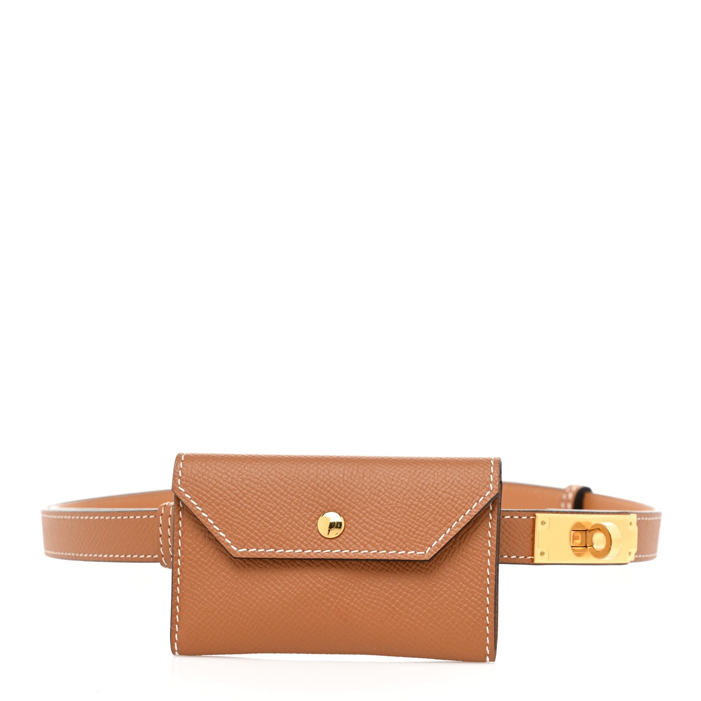 Epsom Kelly Pocket Belt Gold