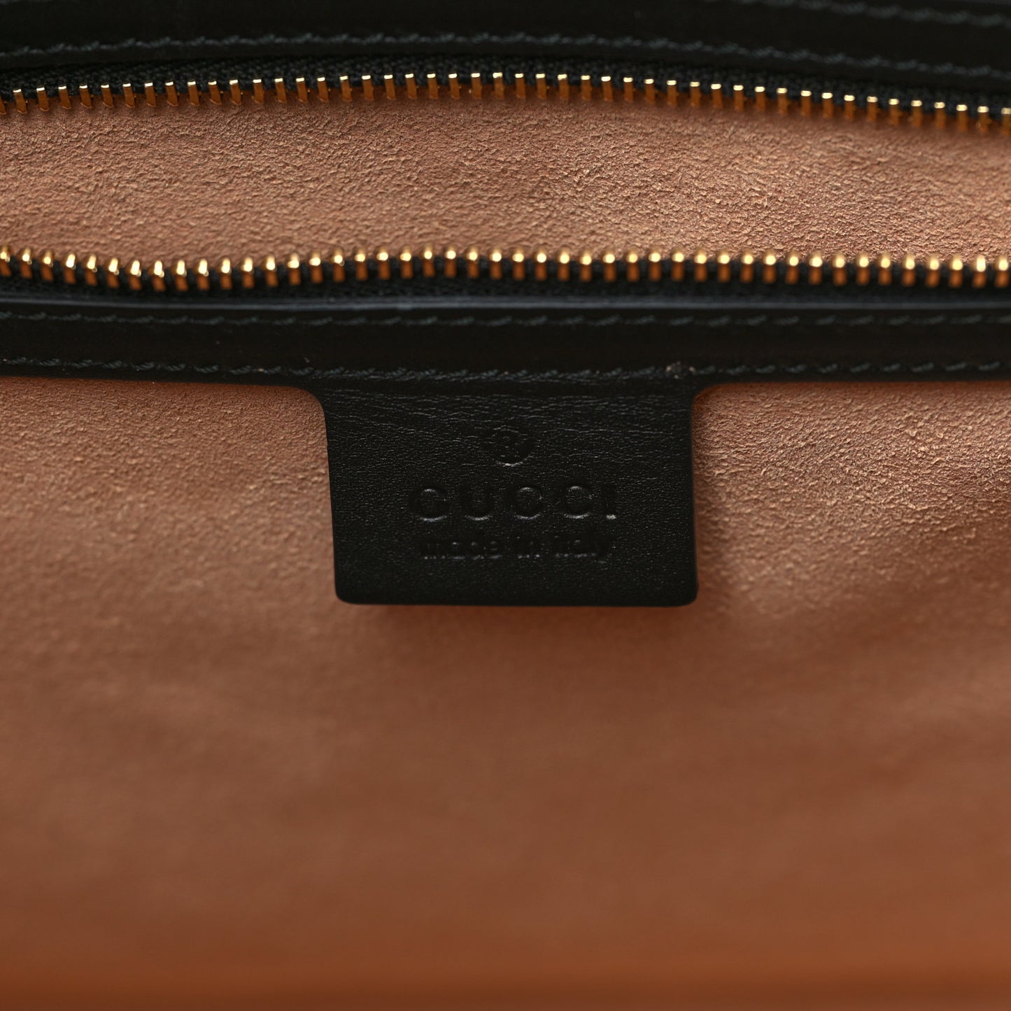 Suede Patent GG Web Medium Ophidia Tote Bag Black