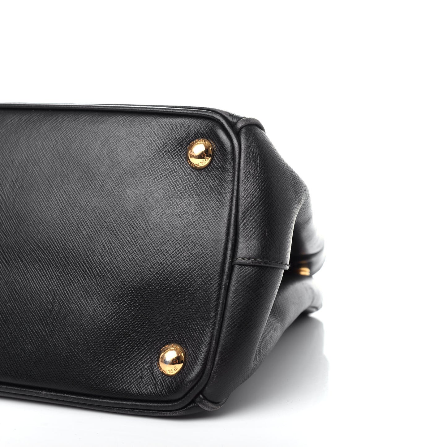 Saffiano Small Galleria Double Zip Tote Black