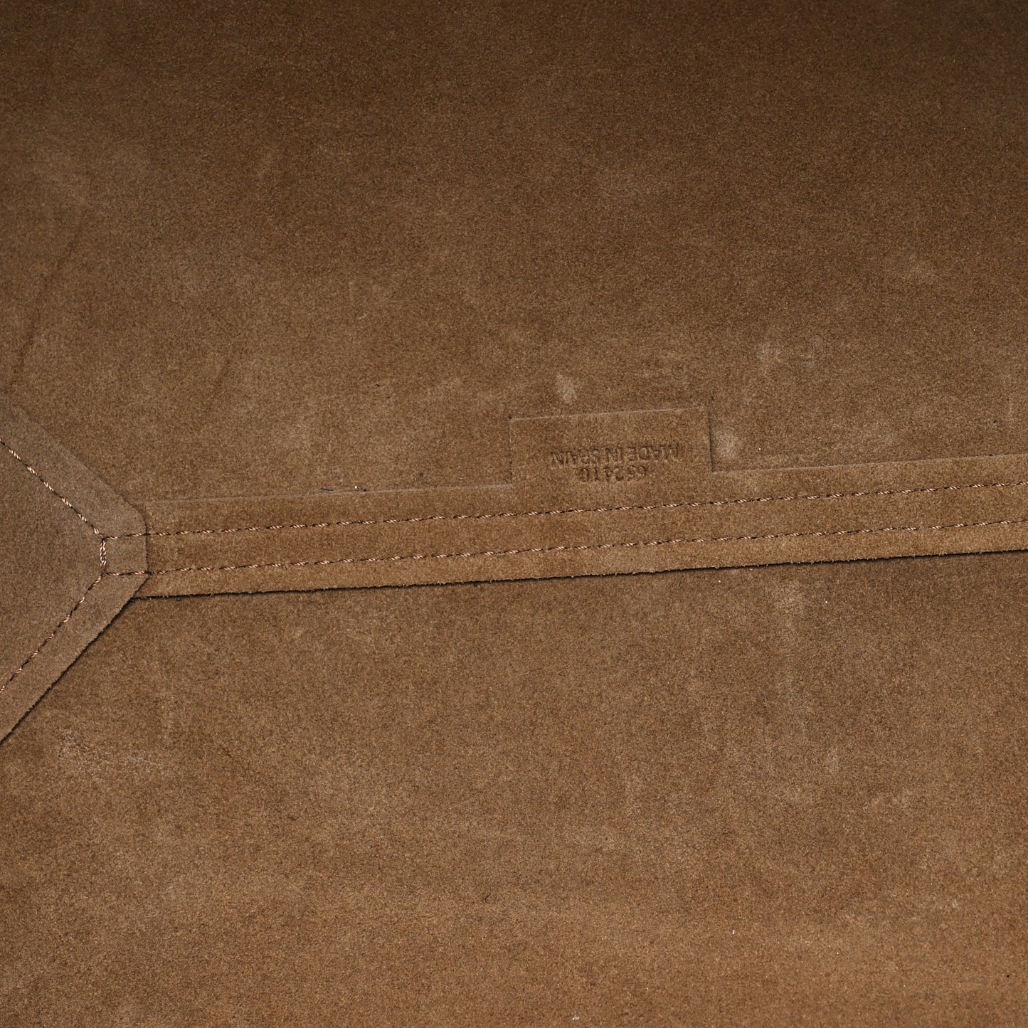 Shiny Calfskin Large Puzzle Fold Tote Warm Desert