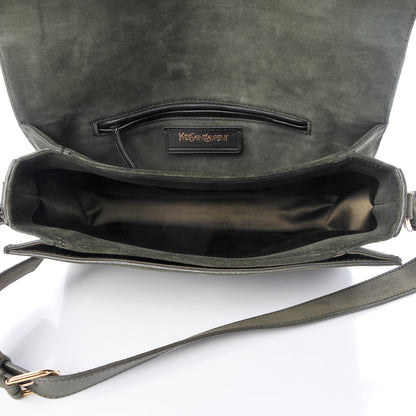 Saint Laurent Suede Large ChYc Flap Bag Green 5 of 9