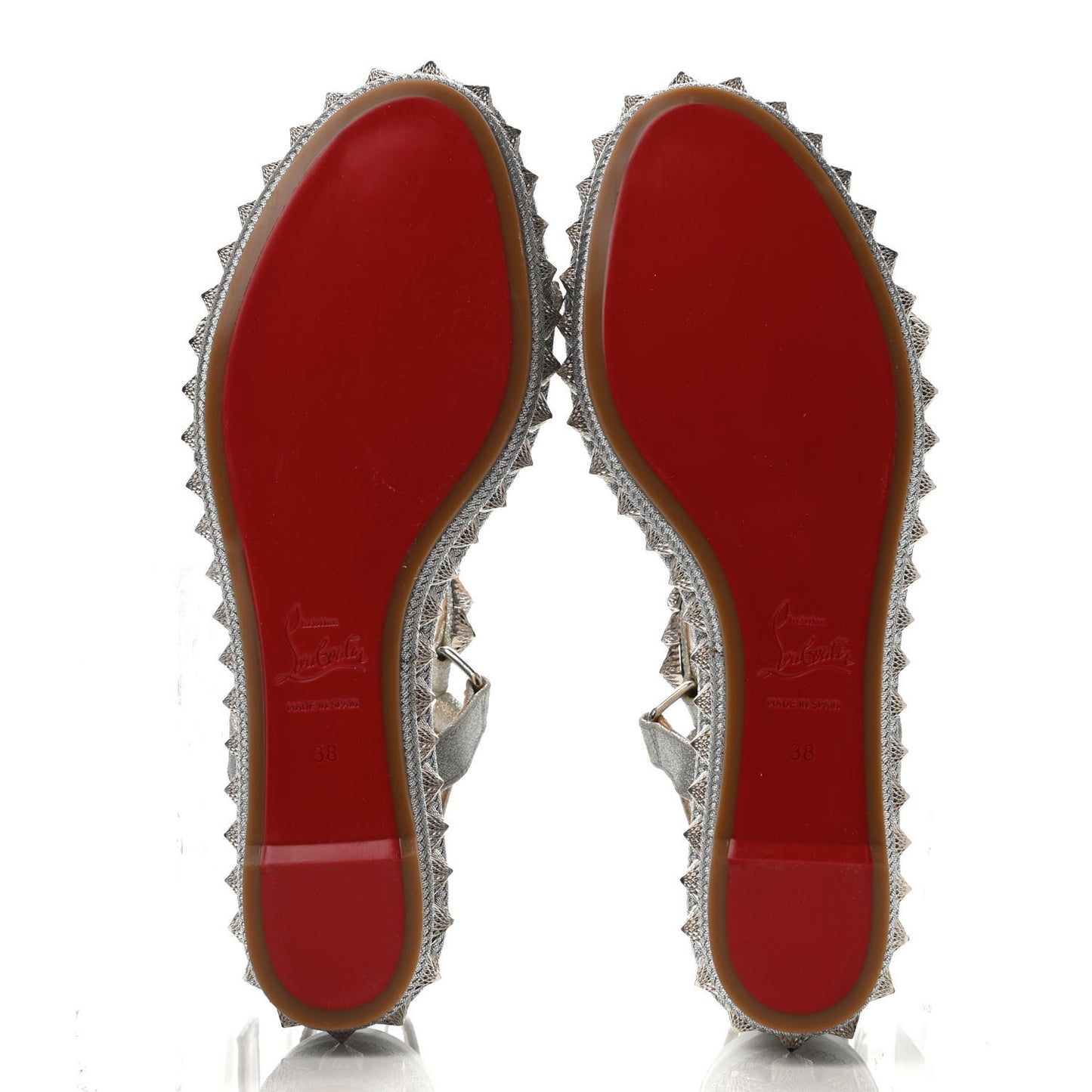 Glitter Pira Ryad 60 Platform Sandals 38 Silver
