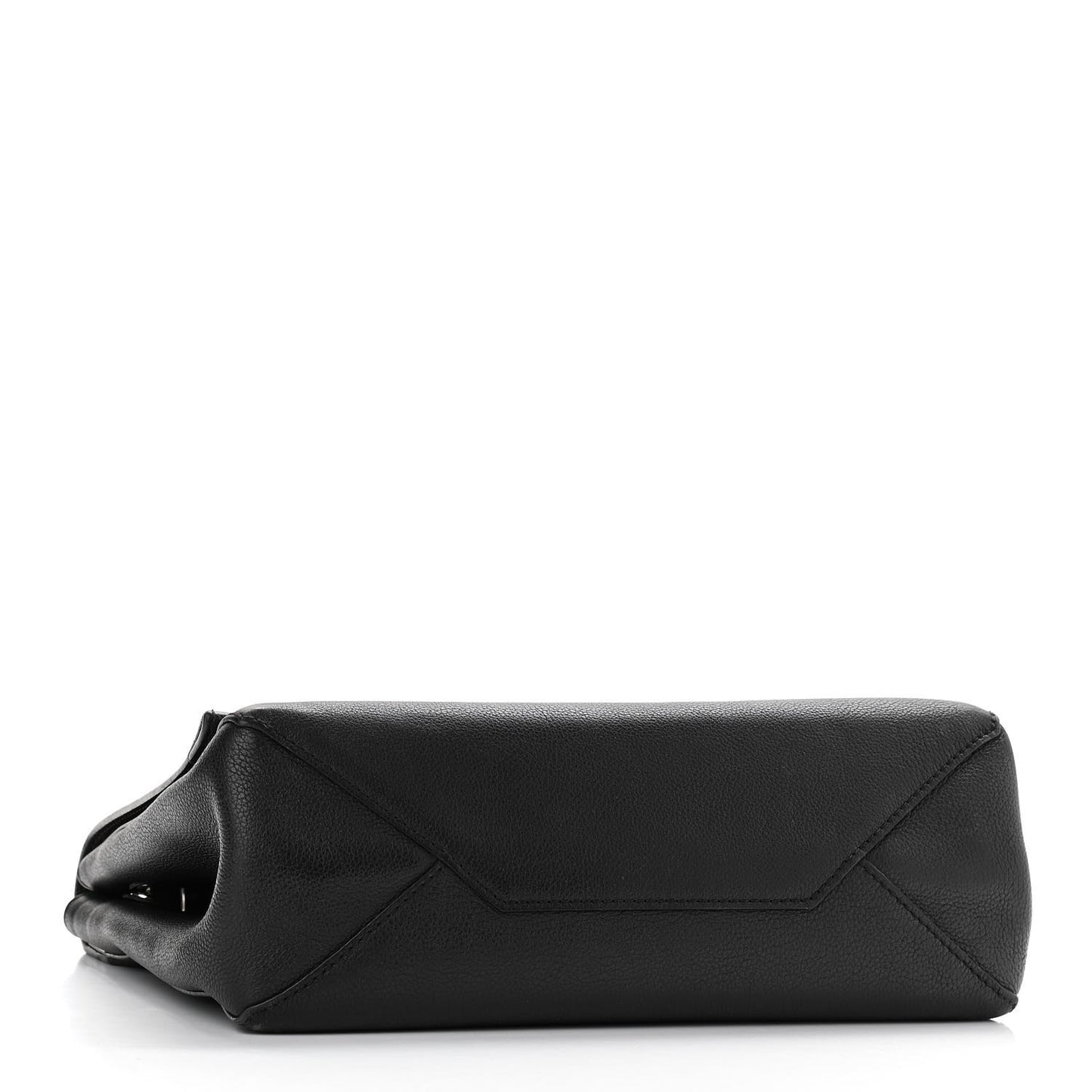 Soft Calfskin Lockme II Top Handle Black