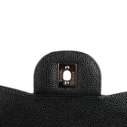 Chanel Caviar Quilted Jumbo Double Flap Black 7 of 8