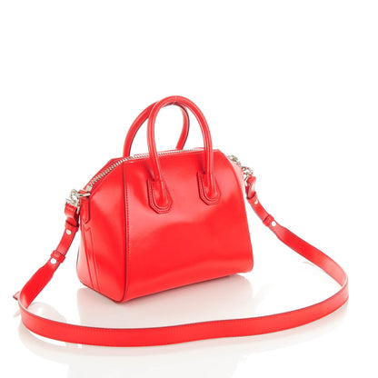 Givenchy Shiny Lord Calfskin Mini Antigona Red 3 of 7