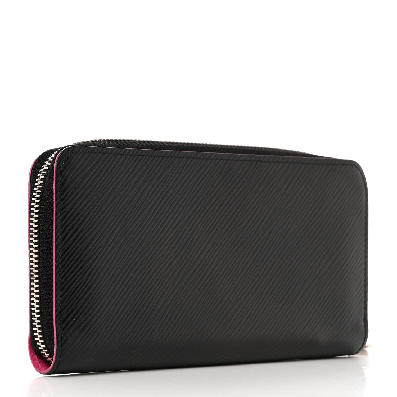 Louis Vuitton Epi Zippy Wallet Black Hot Pink 3 of 7