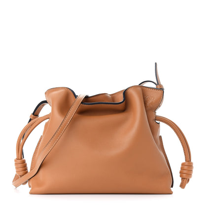 Loewe Calfskin Mini Flamenco Knot Clutch Warm Desert 1 of 8