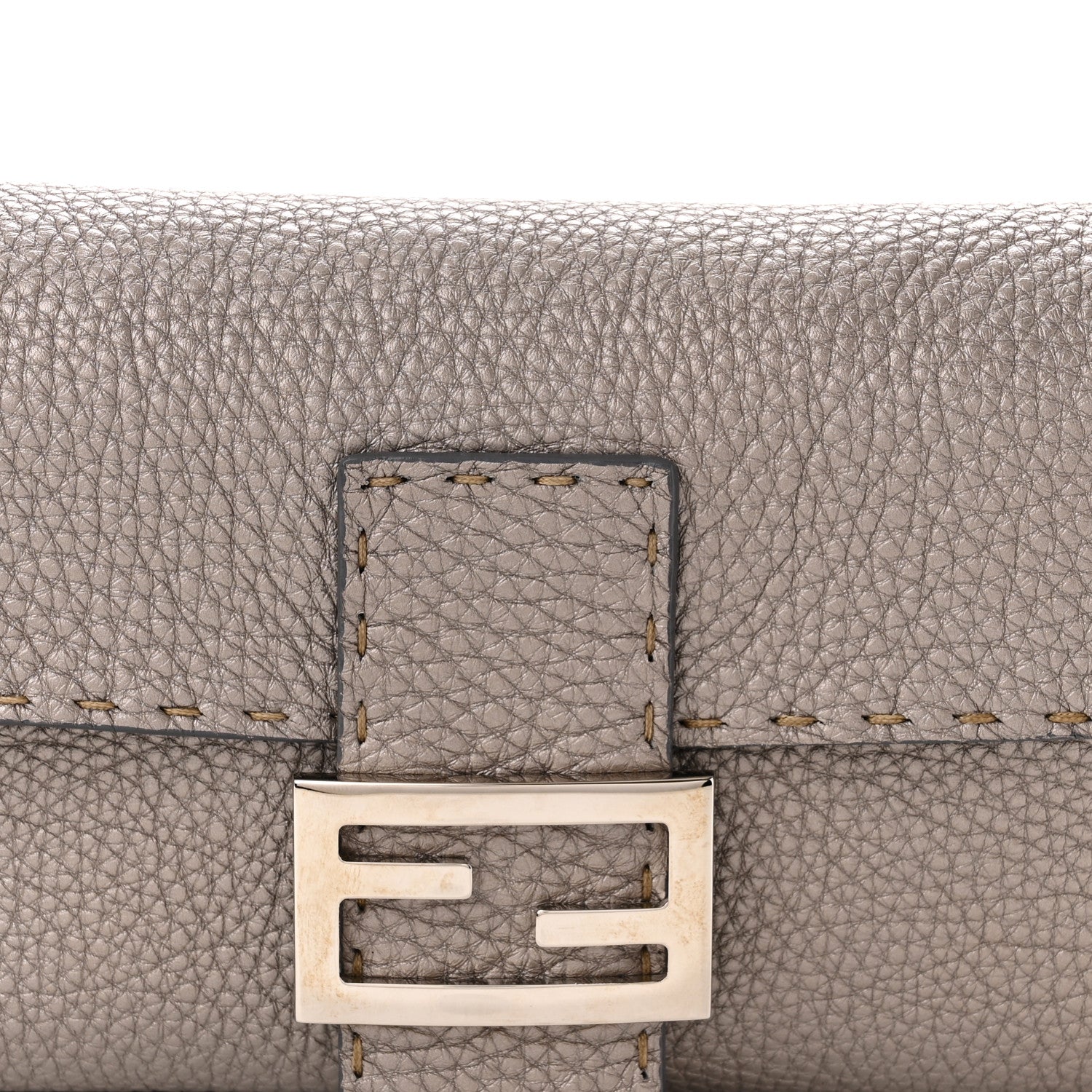 Fendi Cuoio Romano Selleria Baguette Peltro 8 of 10