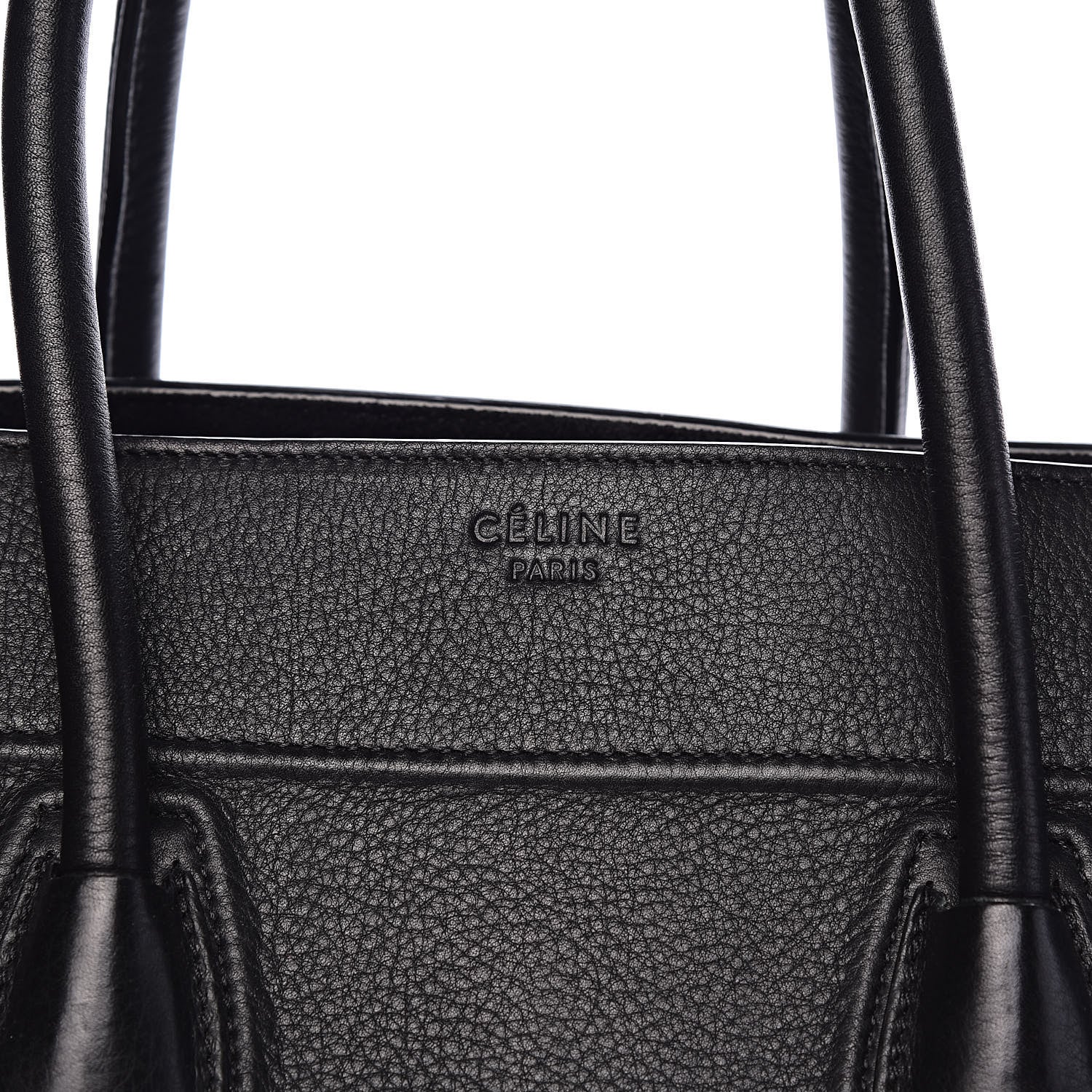 Celine Supple Calfskin Medium Phantom Luggage Black 8 of 13