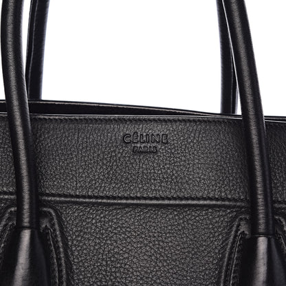 Celine Supple Calfskin Medium Phantom Luggage Black 8 of 13