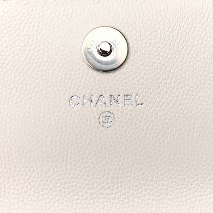 Chanel Caviar Quilted My Everything Belt Flap Card Holder White 6 of 12