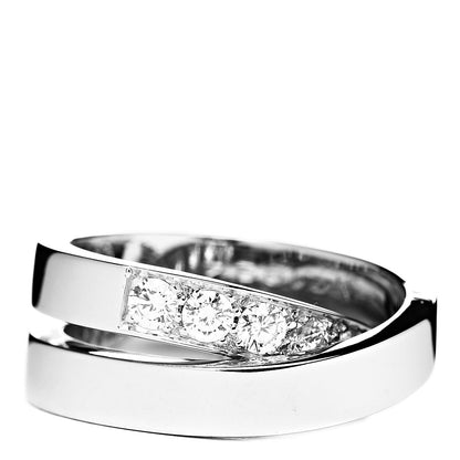 Cartier 18K White Gold Diamond 9mm Paris Nouvelle Vague Ring 49 4.75 5 of 5