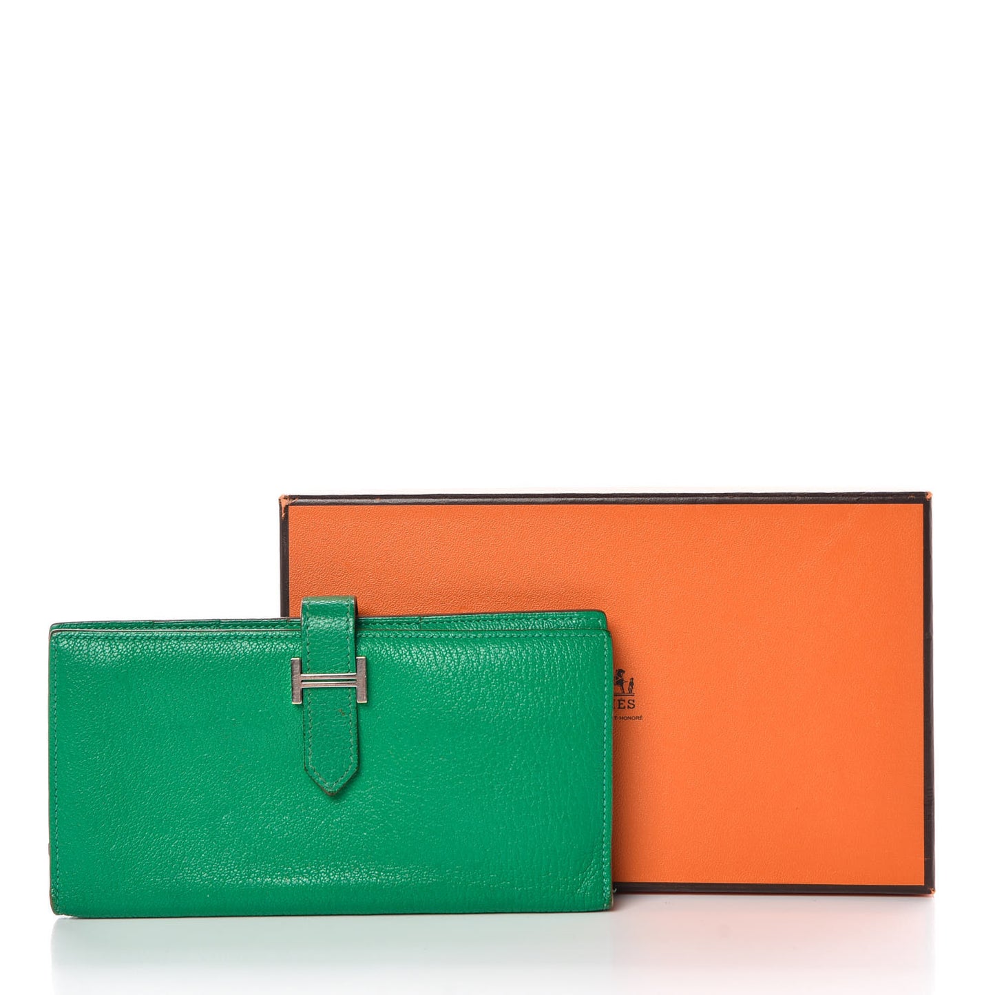 Chevre Mysore Bearn Gusset Wallet Menthe