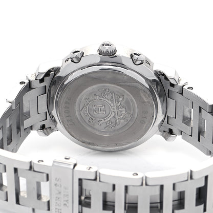 Hermes Stainless Steel 31mm Clipper Chronograph Quartz Watch Black 4 of 4
