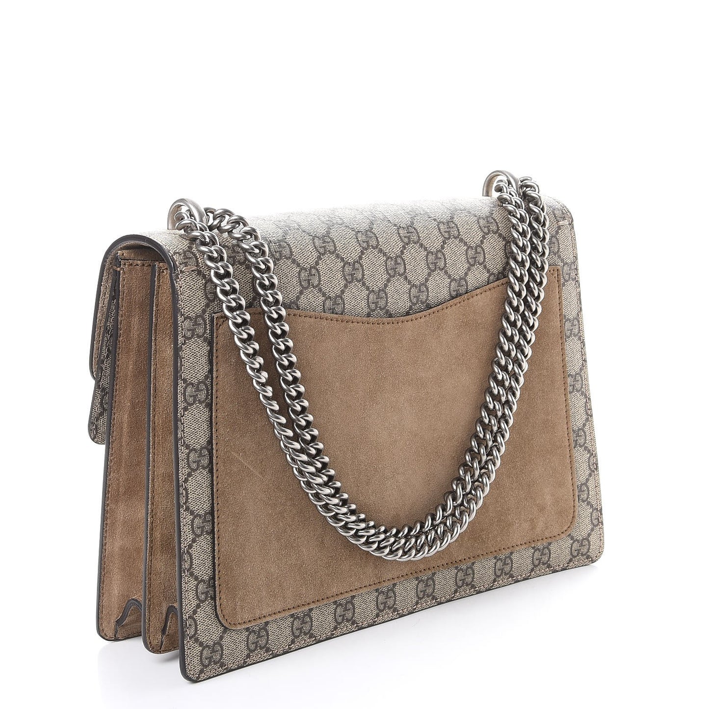 GG Supreme Monogram Medium Dionysus Shoulder Bag Taupe
