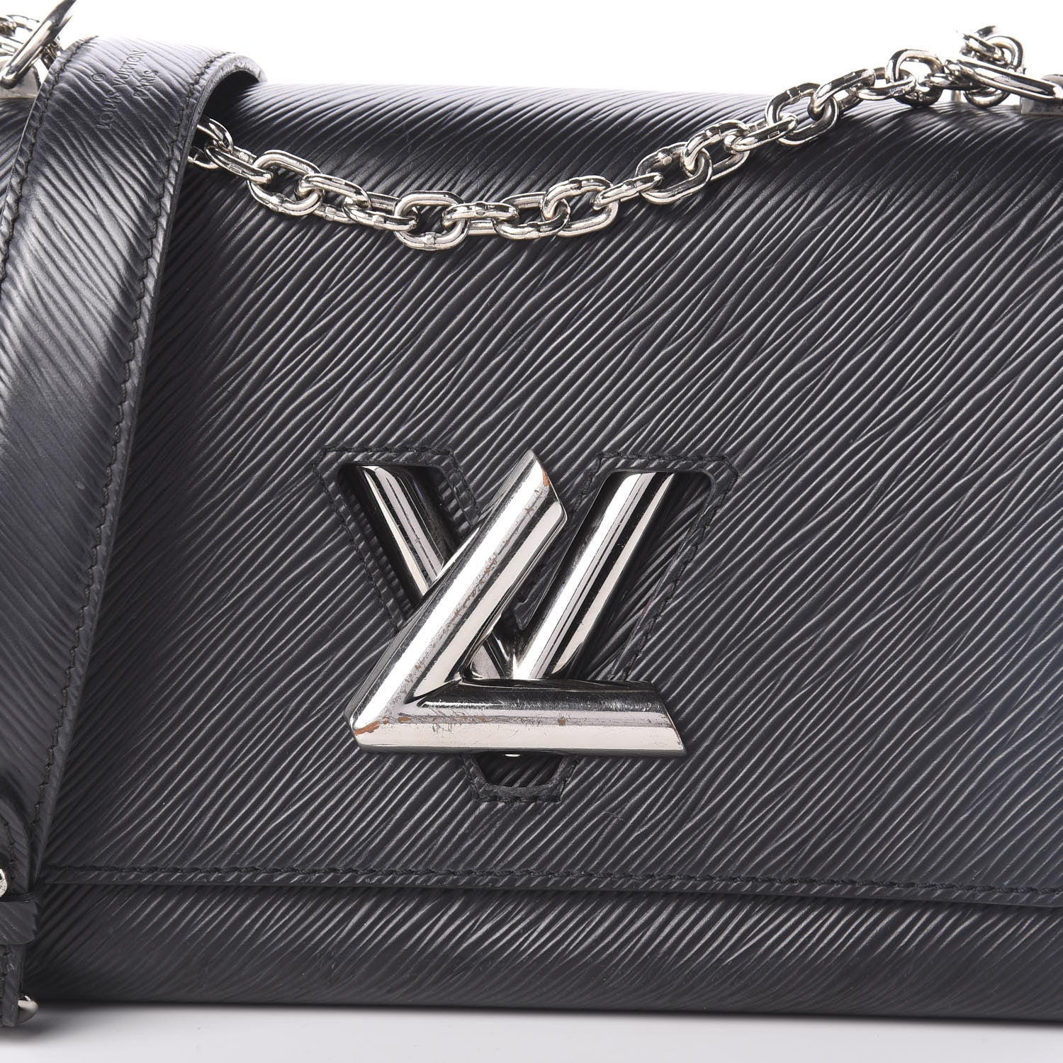 Louis Vuitton Epi Twist Shoulder Bag MM Black 8 of 10