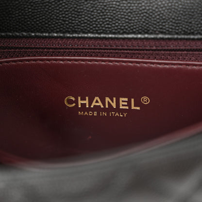 Chanel Caviar Quilted Mini Coco Chain Handle Flap Black 6 of 14