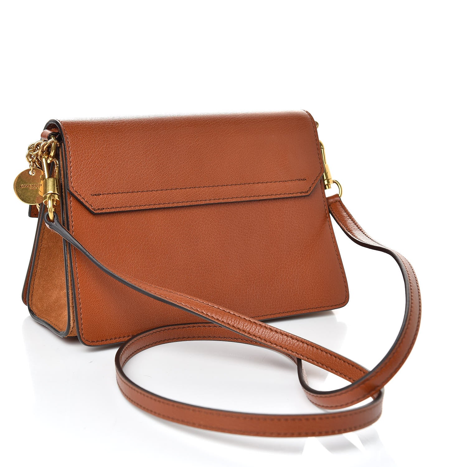 Givenchy Goatskin Small GV3 Shoulder Bag Chestnut 3 of 11