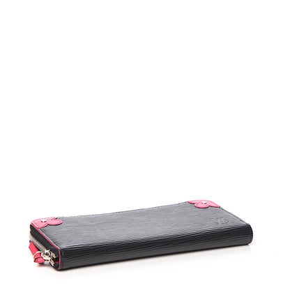 Louis Vuitton Epi Blooming Corners Clemence Wallet Black 3 of 7