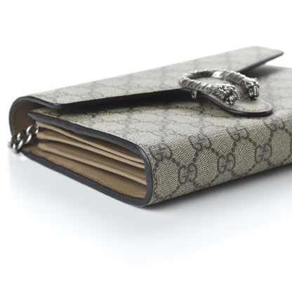 Gucci GG Supreme Monogram Mini Dionysus Chain Wallet Beige Taupe 6 of 9