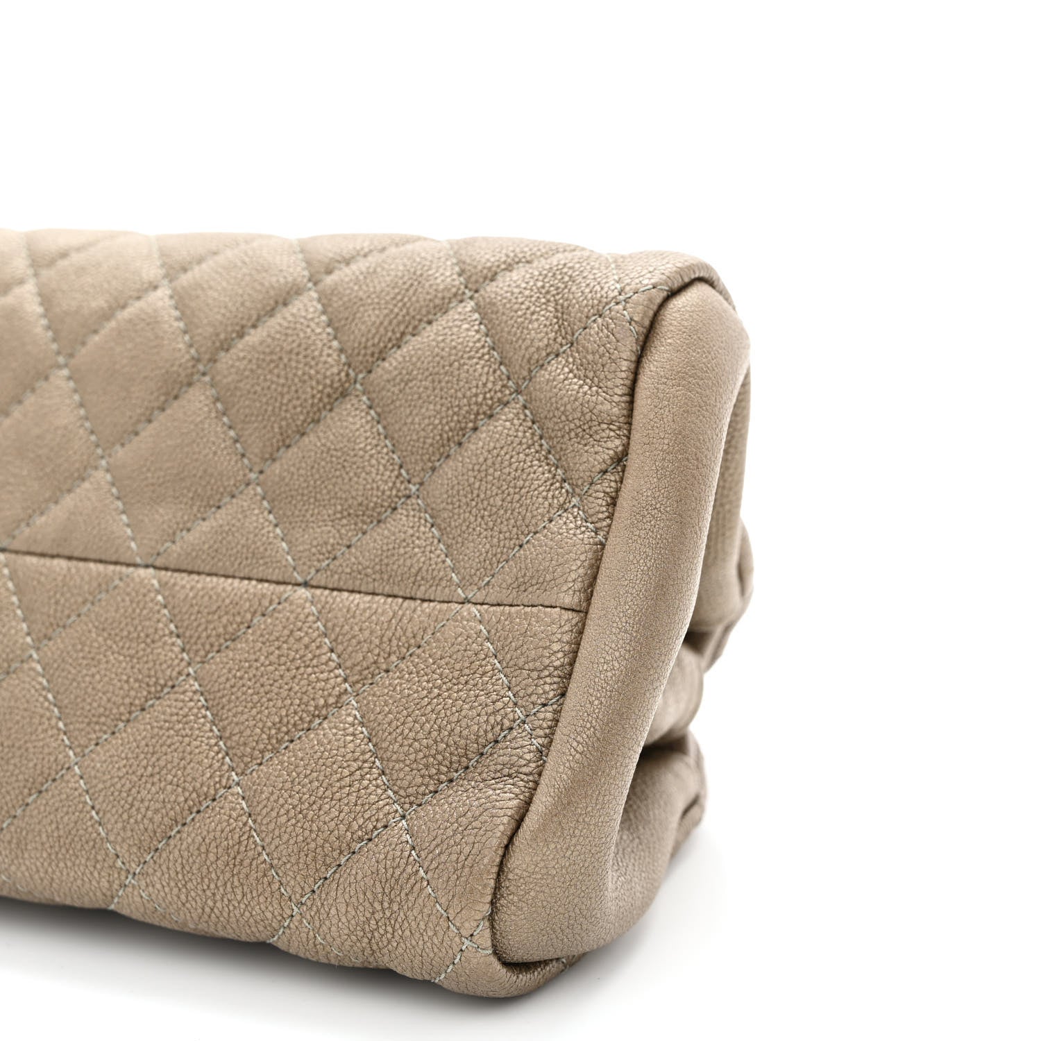 Chanel Metallic Caviar Quilted Small Just Mademoiselle Beige 10 of 10