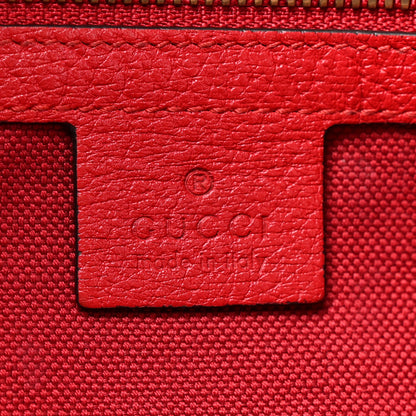 Gucci Canvas Calfskin Sylvie Stripe Logo Mens Tote Red White Blue 6 of 13