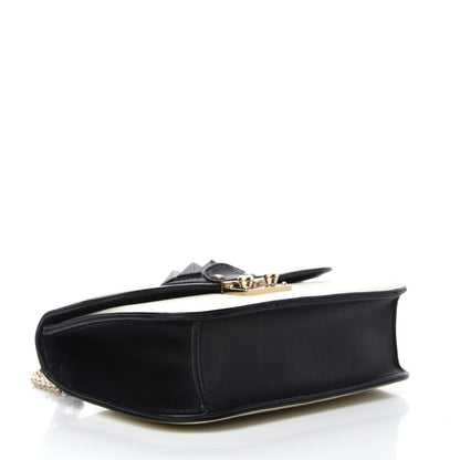 Valentino Garavani Vitello Small Glam Lock Rockstud Flap Black Light Ivory 4 of 12