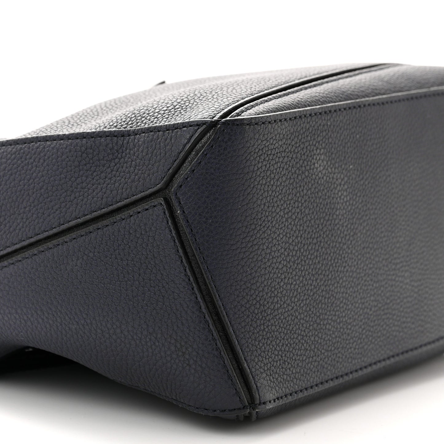 Calfskin Small Puzzle Bag Midnight Blue Black