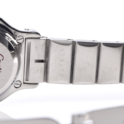 Cartier Stainless Steel 18K Yellow Gold Diamond 25mm Santos Octagon Automatic Watch Black 8 of 11