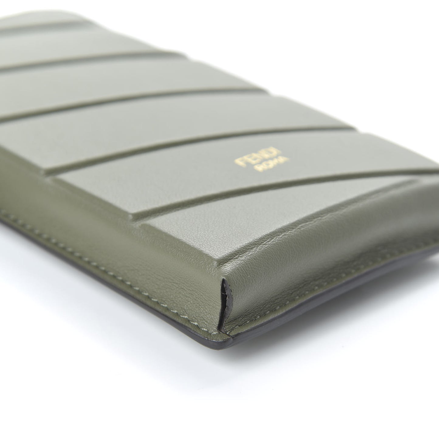 Vitello Grace Matte Cell Pocket Bag Strap Equatore